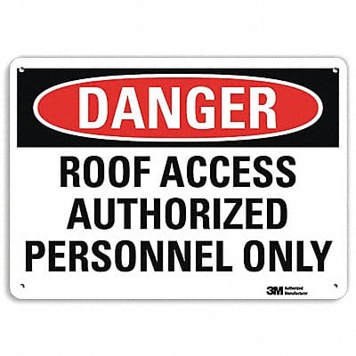 Danger Sign 10 inx14 in Plastic
