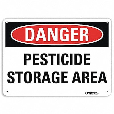 Danger Sign 10 inx14 in Plastic
