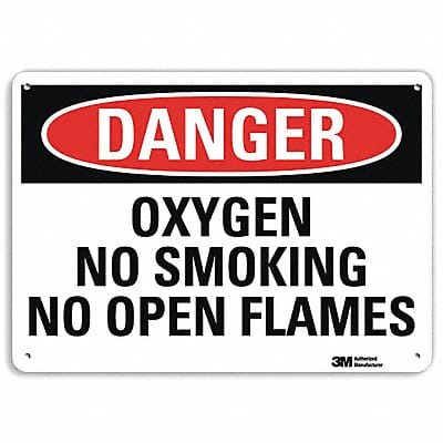 Danger Sign 10 inx14 in Plastic