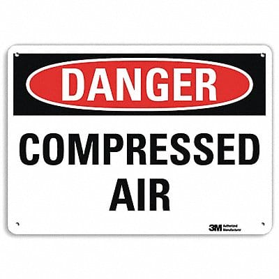 Danger Sign 10 in x 14 in Plastic