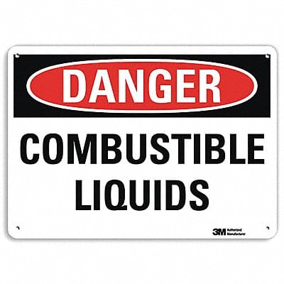 Danger Sign 10 in x 14 in Plastic
