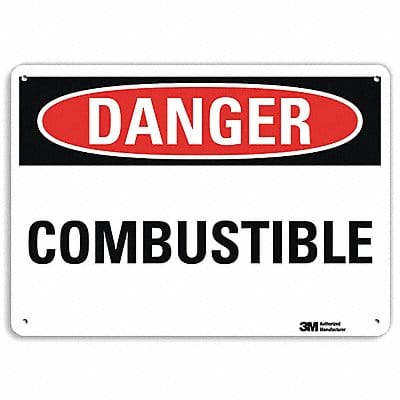 Danger Sign 10 in x 14 in Plastic