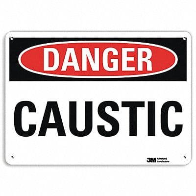 Danger Sign 10 inx14 in Plastic