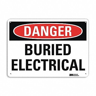 Danger Sign 10 inx14 in Plastic
