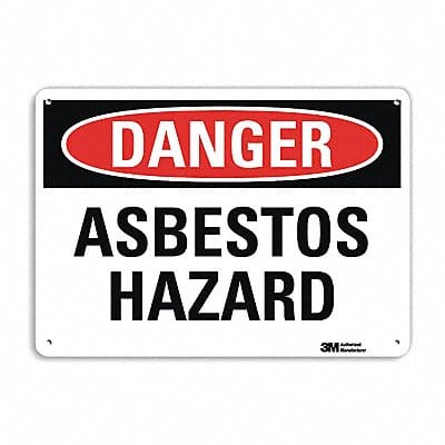 Danger Sign 10 inx14 in Plastic