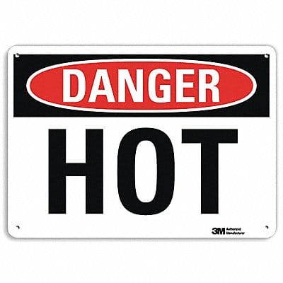 Danger Sign 10 in x 14 in Plastic