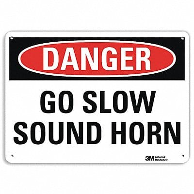 Danger Sign 10 inx14 in Plastic