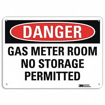 Danger Sign 10 in x 14 in Plastic