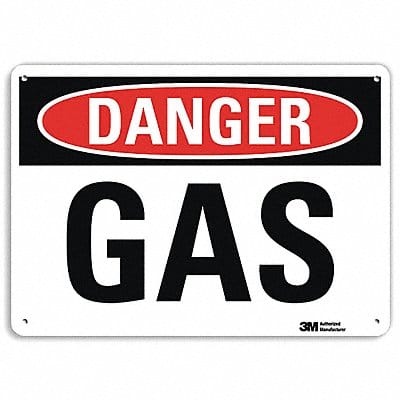 Danger Sign 10 in x 14 in Plastic