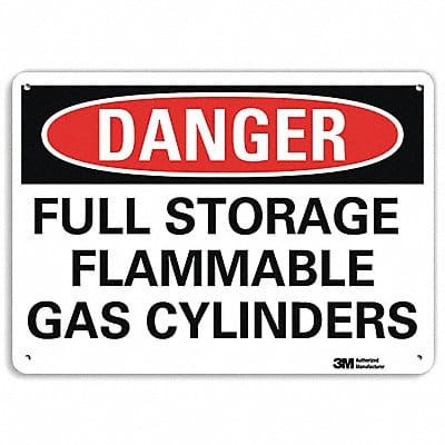 Danger Sign 10 in x 14 in Plastic