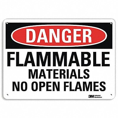Danger Sign 10 in x 14 in Plastic