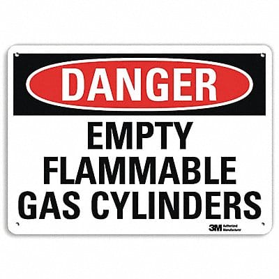 Danger Sign 10 inx14 in Plastic