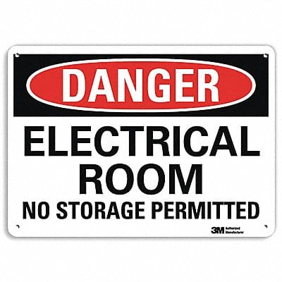 Danger Sign 10 inx14 in Plastic