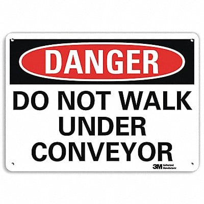 Danger Sign 10 in x 14 in Plastic