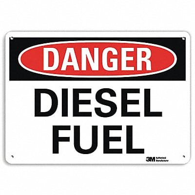 Danger Sign 10 inx14 in Plastic
