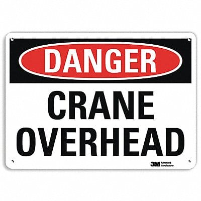 Danger Sign 10 inx14 in Plastic