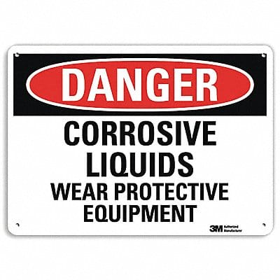 Danger Sign 10 in x 14 in Plastic