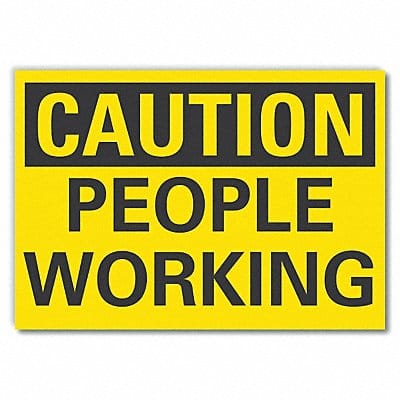Caution Sign 7in x 10in Non-PVC Polymer