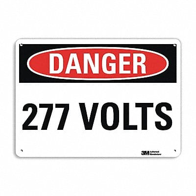 Danger Sign 10 in x 14 in Plastic