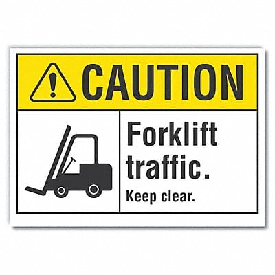 Caution Sign 7inx10in Non-PVC Polymer