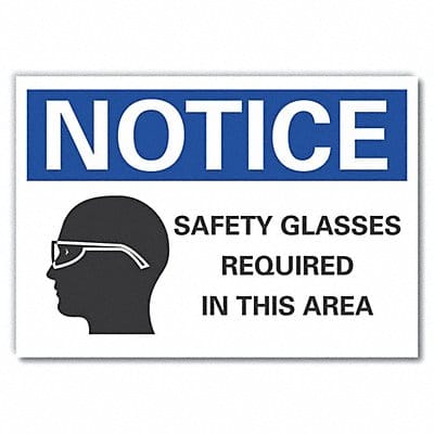 Notice Sign 7 inx10 in Non-PVC Polymer