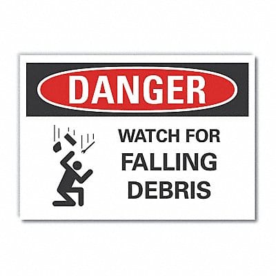 Danger Sign 7 in x 10 in Non-PVC Polymer