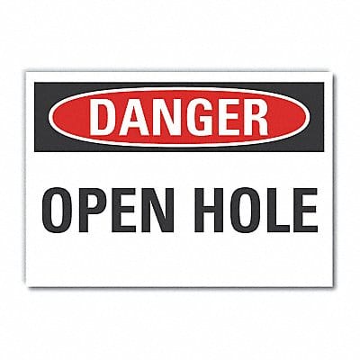 Danger Sign 7 in x 10 in Non-PVC Polymer