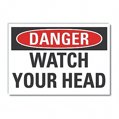 Danger Sign 7 inx10 in Non-PVC Polymer