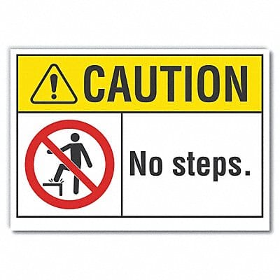 Caution Sign 7in x 10in Non-PVC Polymer