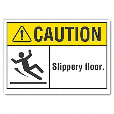 Caution Sign 7in x 10in Non-PVC Polymer