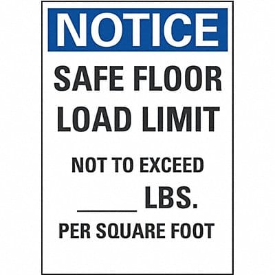 Notice Sign 10 inx7 in Non-PVC Polymer
