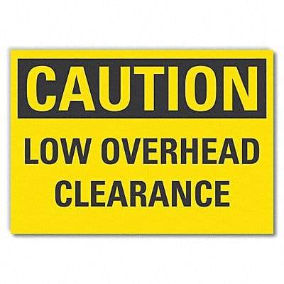 Caution Sign 7inx10in Non-PVC Polymer