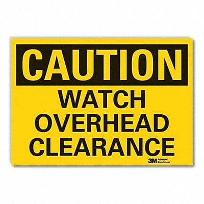 Caution Sign 7inx10in Non-PVC Polymer