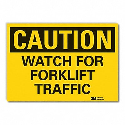Caution Sign 7inx10in Non-PVC Polymer