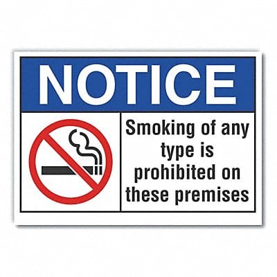 Notice Sign 7 inx10 in Non-PVC Polymer