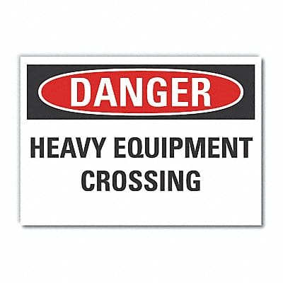 Danger Sign 7 in x 10 in Non-PVC Polymer