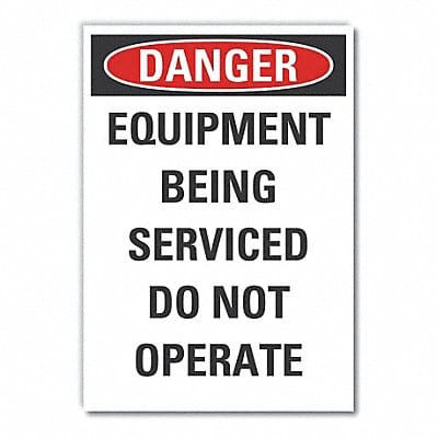 Danger Sign 10 in x 7 in Non-PVC Polymer Danger Sign 10 in x 7 in Non-PVC Polymer