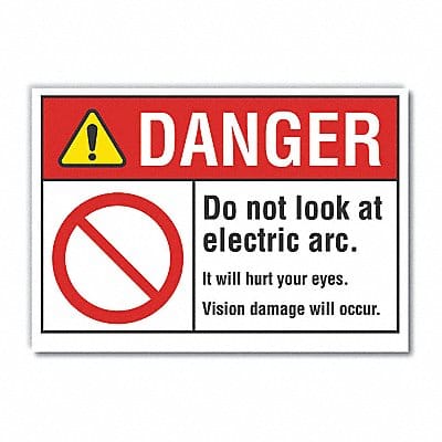Danger Sign 7 in x 10 in Non-PVC Polymer