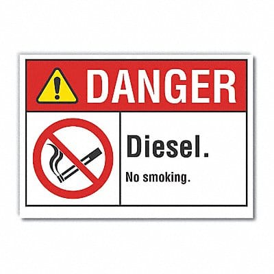 Danger Sign 7 inx10 in Non-PVC Polymer