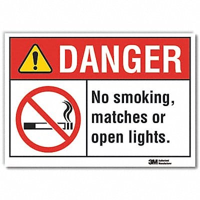 Danger Sign 7 in x 10 in Non-PVC Polymer