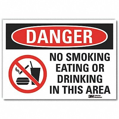 Danger Sign 7 inx10 in Non-PVC Polymer