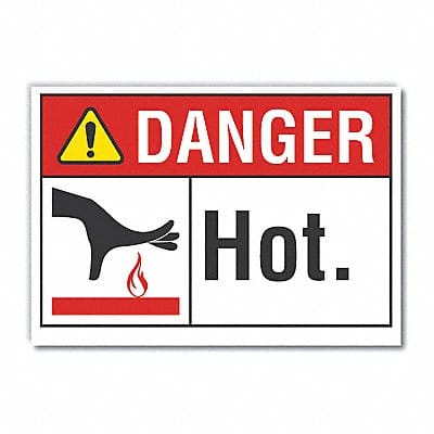 Danger Sign 7 inx10 in Non-PVC Polymer