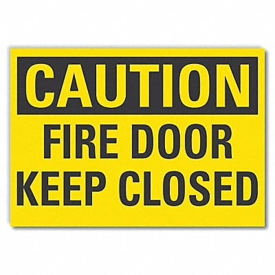 Caution Sign 7 x 10 in Non-PVC Polymer