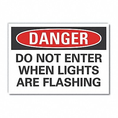 Danger Sign 7 in x 10 in Non-PVC Polymer
