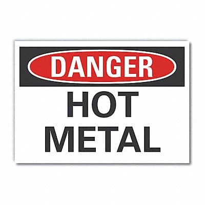 Danger Sign 7 in x 10 in Non-PVC Polymer