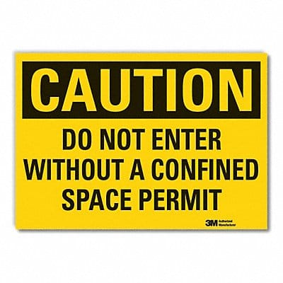 Caution Sign 10inx14in Non-PVC Polymer