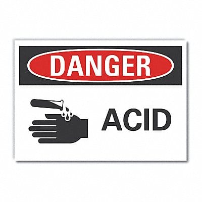 Danger Sign 7 in x 10 in Non-PVC Polymer