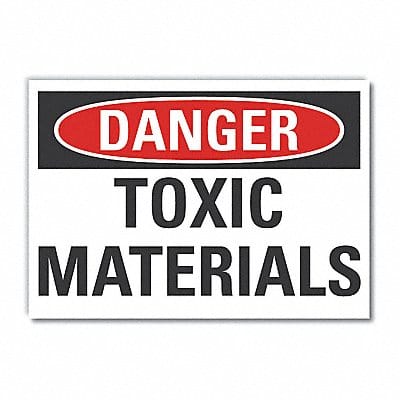 Danger Sign 7 in x 10 in Non-PVC Polymer