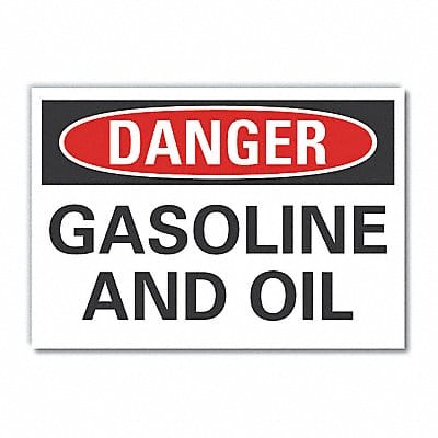 Danger Sign 7 in x 10 in Non-PVC Polymer