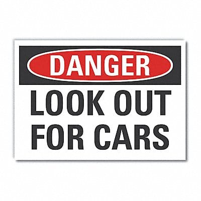 Danger Sign 7 in x 10 in Non-PVC Polymer
